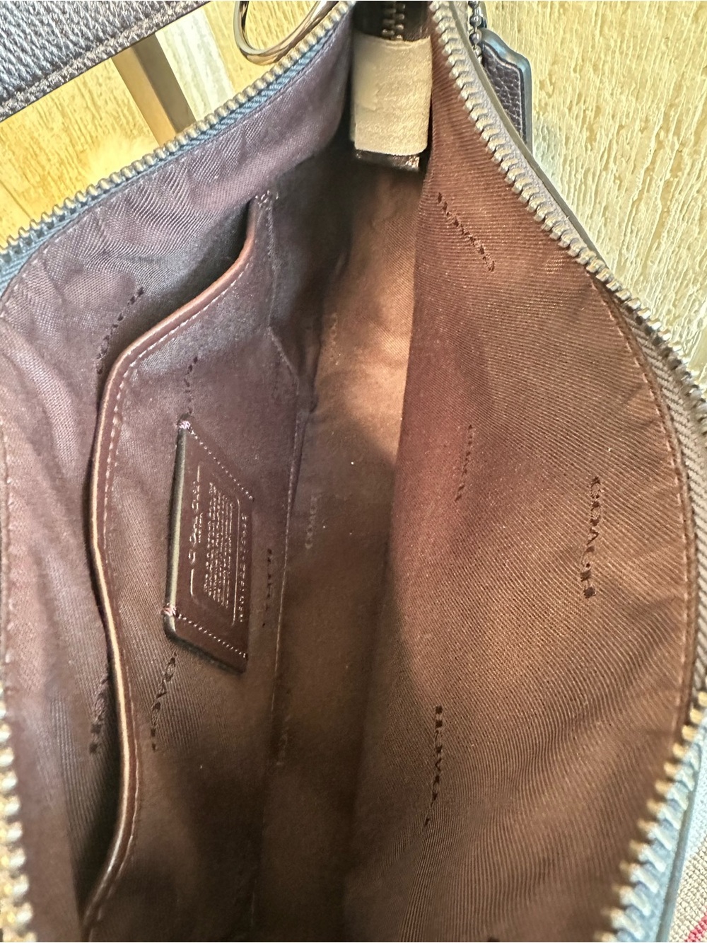 Coach Metallic Gunmetal Pebbled Leather Hobo - Picture 8 of 8